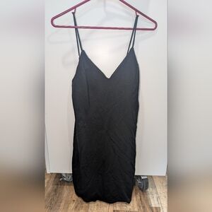 Haute Monde Black Slip Dress